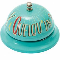 Turquoise Metal Table Bell