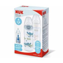 NUK First Choice+ Twin Set mit Temperaturkontrolle 2 x 300ml
