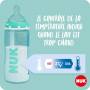Nuk First Choice+ biberon anti-colique professionnel, 0-6 mois, Contrôle de la température, 300 ml, Sans BPA