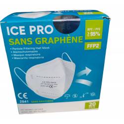 20 white Ice Pro Mask FFP2 respirators