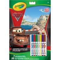 Disney - Crayola - Cars 2 - Set Coloriage - 20 Pages à Colorier et 7 Feutres Lavables