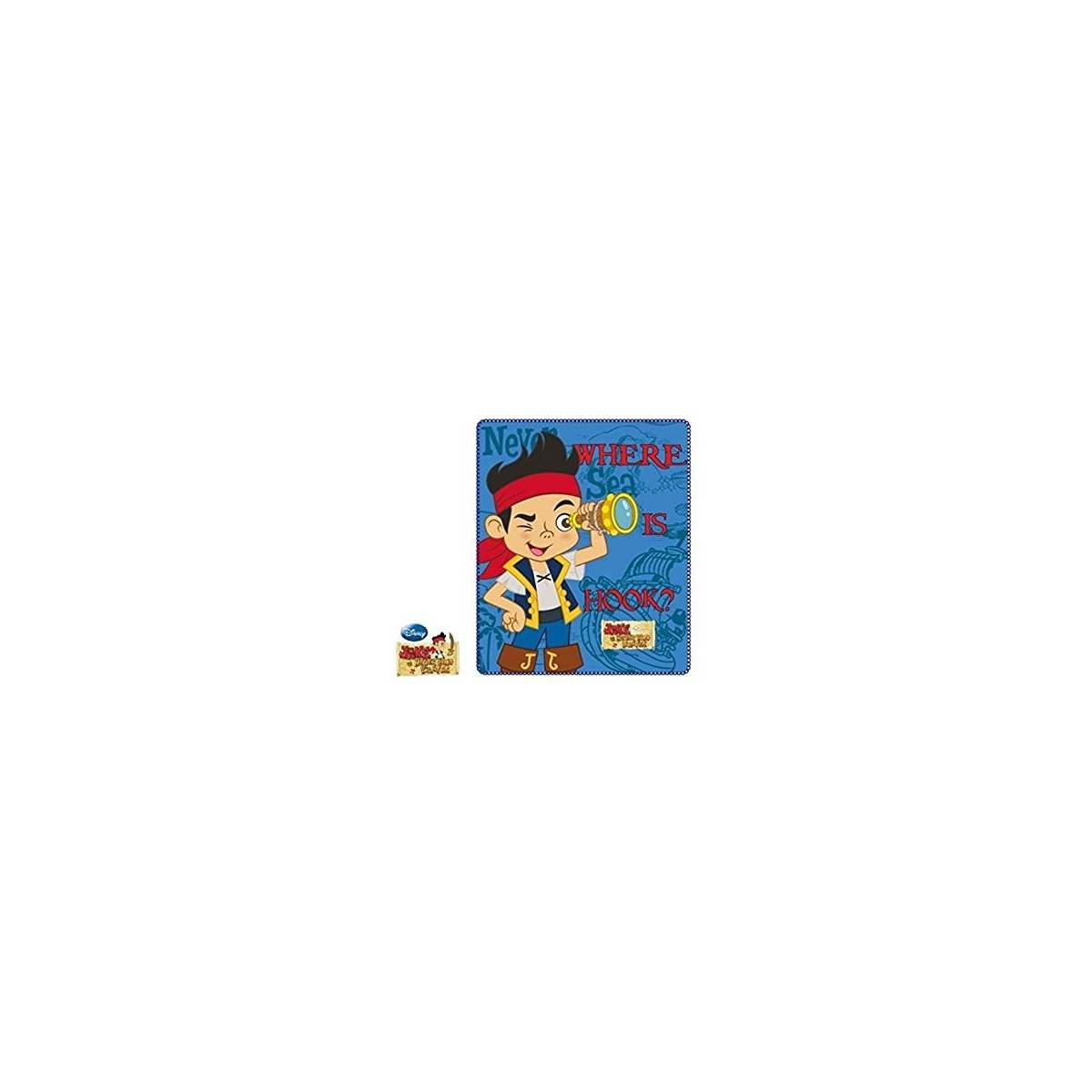 Jake et les Pirates aux Pays Imaginaires - Plaid Couverture Polaire Enfant - 120 x 140 cm