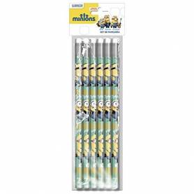 Les Minions - 12 Crayons à Papier