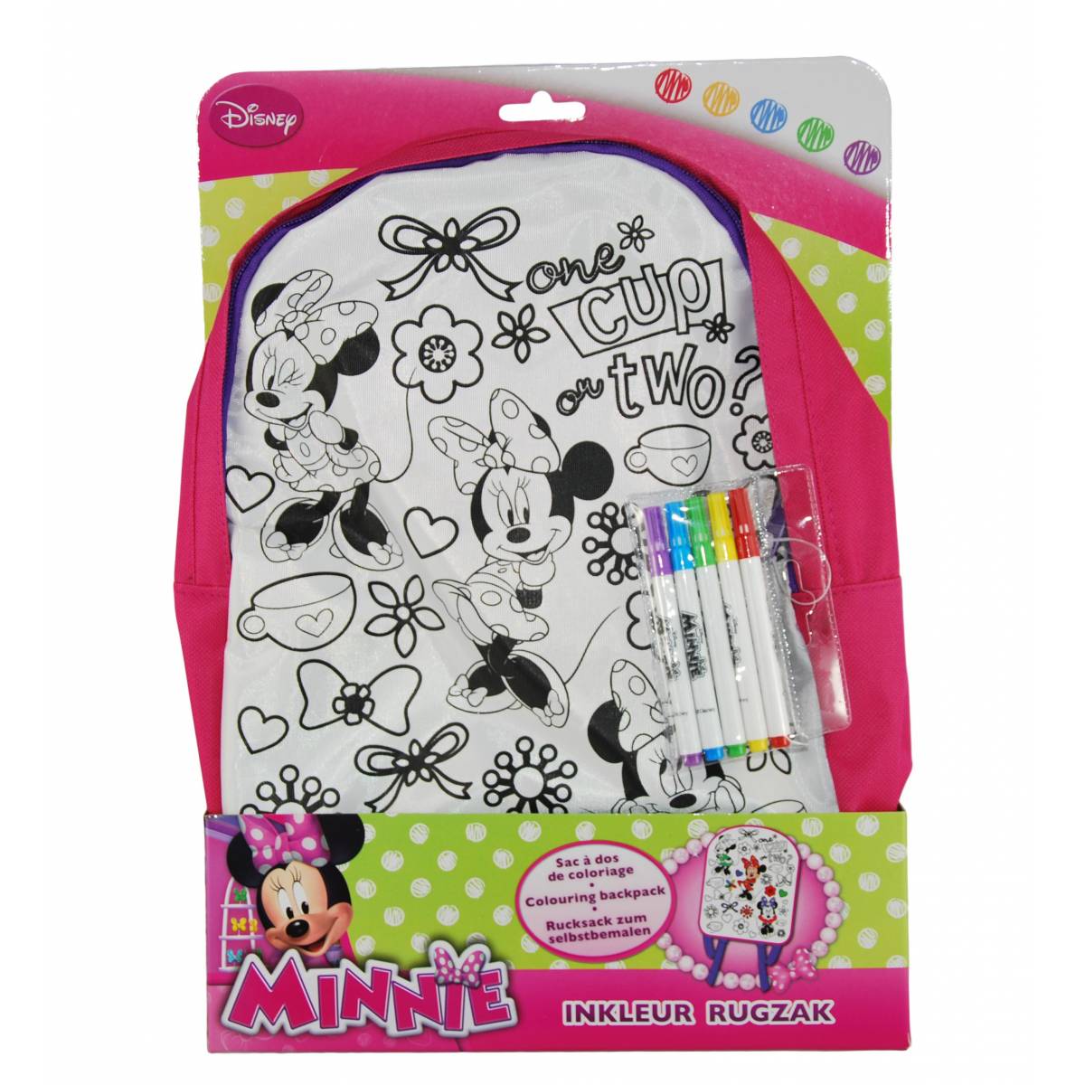 Disney - Sac à dos à colorier Minnie