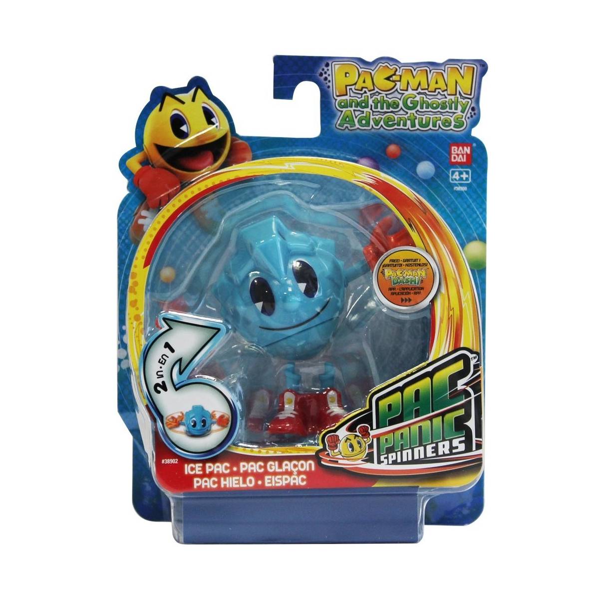Pac-Man - Toupie Panic - Figurine Pac Glaçon 8 cm