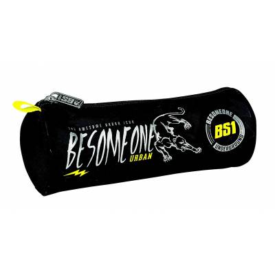 Besomeone - Trousse Ronde - Noir/Jaune