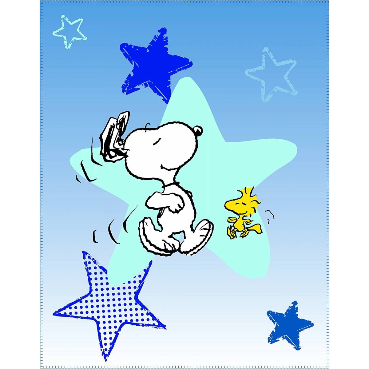 Snoopy - Plaid Polaire Enfant Wake Up - 110 x 140 cm
