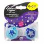 Tommee Tippee - Lot de 2 Sucettes Night - 6/18 Mois
