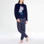Minnie Pyjama adulte en polaire - du S au XL - bleu
