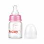 Nuby - Biberon en Verre avec Tétine Anti-colique - 60 ml - 0 mois +