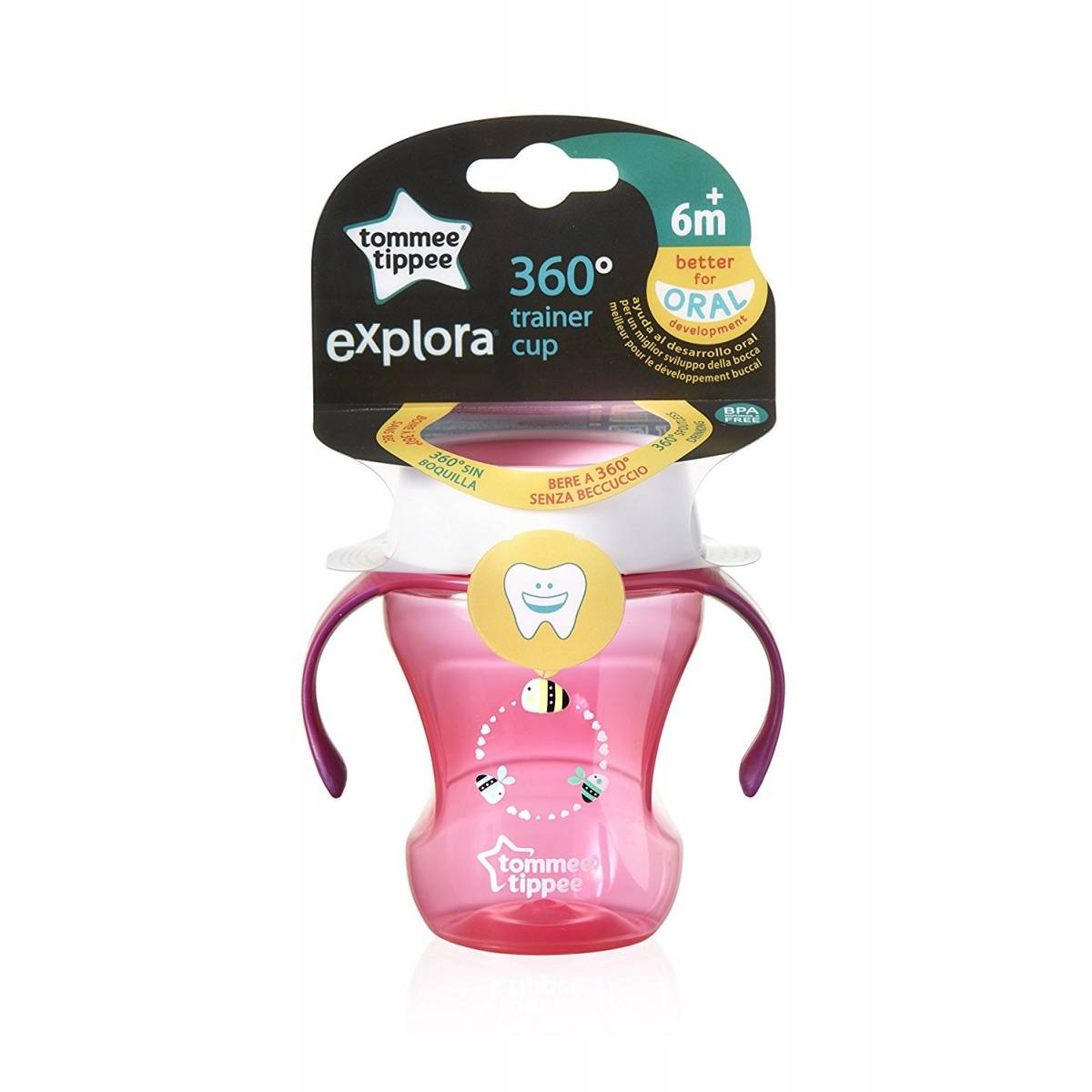 Tommee Tippee Explora 360 ° Girl Learning Mug - 230 ml - 6 months +
