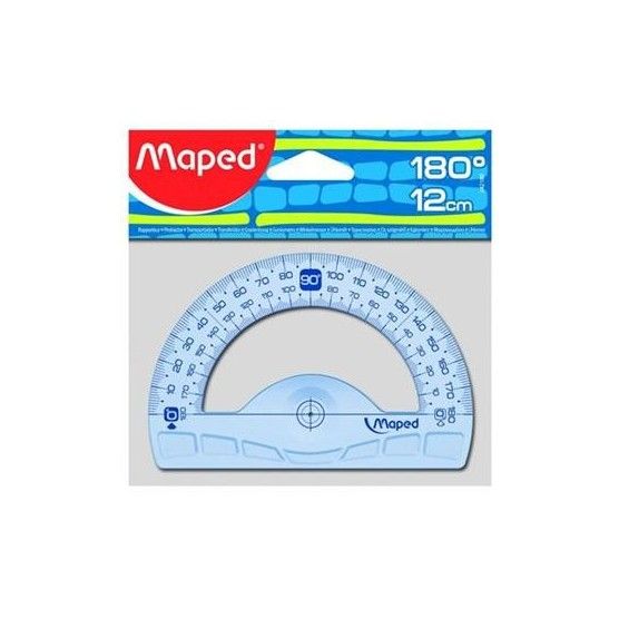 MAPED - Rapporteur 180° Base 12 cm Incassable