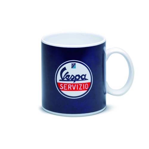 Vespa - Mug en Céramique Servizio - Bleu