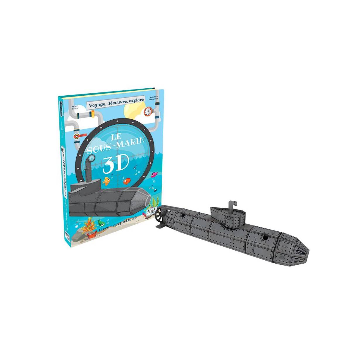 SASSI - Le Sous-Marin 3D - Livre + Maquette 3D