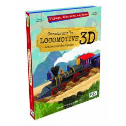 SASSI - Construis la Locomotive 3D - Livre + Maquette 3D
