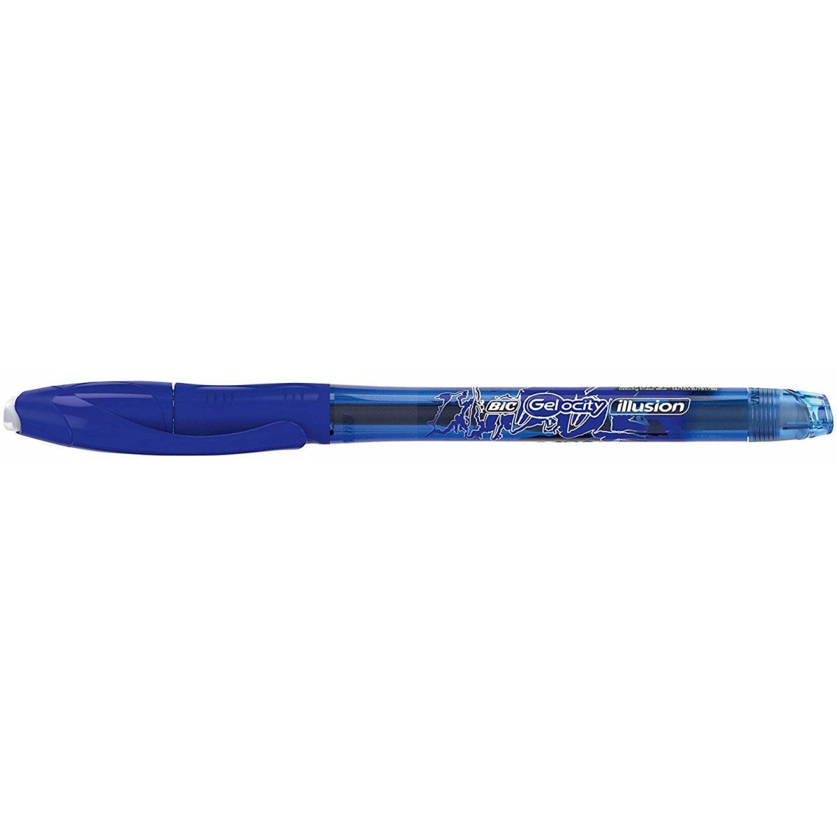 BIC Erasable Gel-ocity Illusion Blue Pen