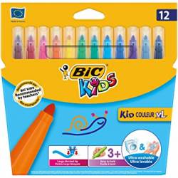 Feutres BIC Kids -  Kid Couleur XL  Etui de 12