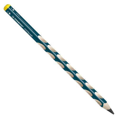 STABILO EASY GRAPH - Crayon Ergonomique d'Apprentissage pour Gaucher - HB 3.15 mm