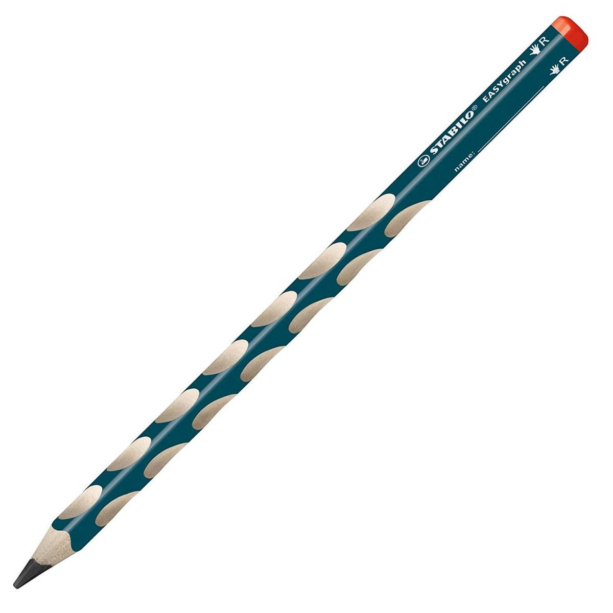 STABILO EASY GRAPH - Crayon Ergonomique d'Apprentissage pour Droitier - HB 3.15 mm