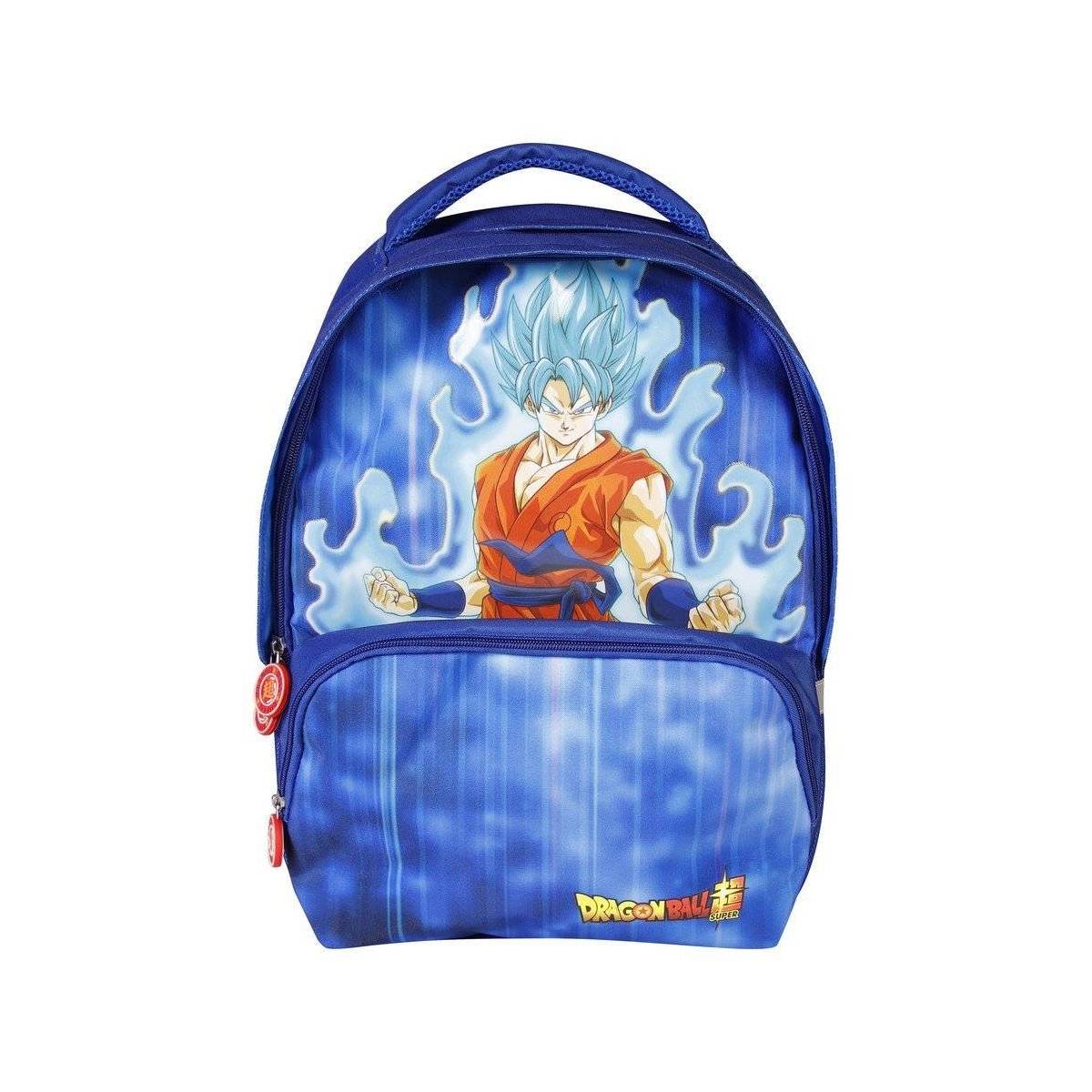 Dragon Ball - Sac à Dos 2 Compartiments Goku Bleu - 40 cm