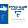 Clairefontain - Pochette Dessin à Grain - 12 Feuilles - 180g - 21 x 29.7 cm