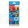 MAPED - 12 Crayons de Couleur DUO Color'Peps