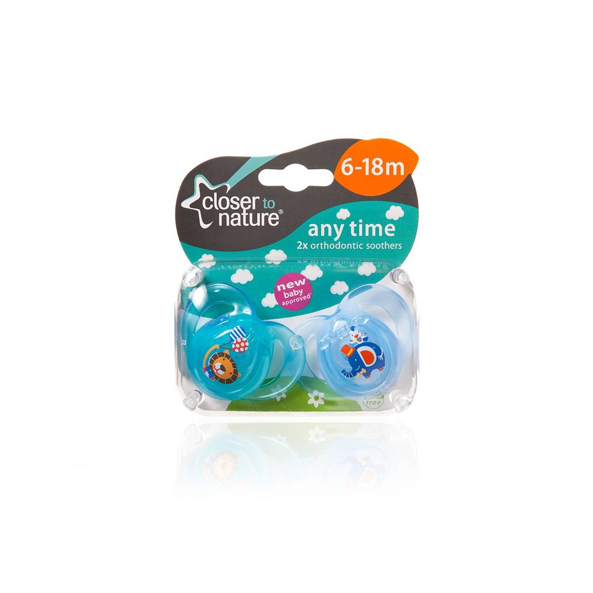 Tommee Tippee - Lot de 2 Sucettes Any Time - 6/18 Mois