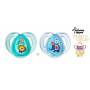 Tommee Tippee - Lot de 2 Sucettes Any Time 6/18 mois Lion/ Elephant