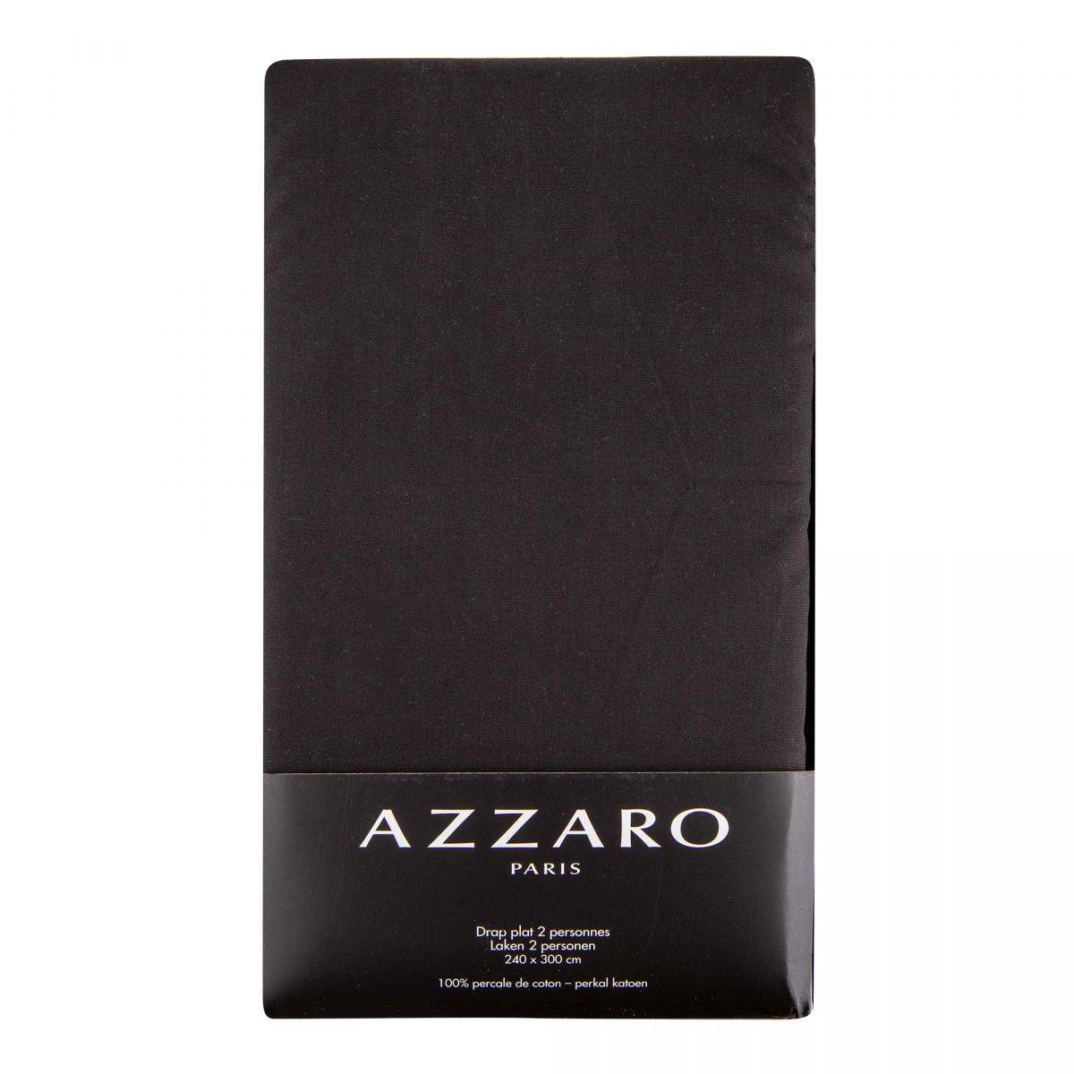 Azzaro Drap Plat 2 personnes 240 x 300 cm - 100% coton Percale