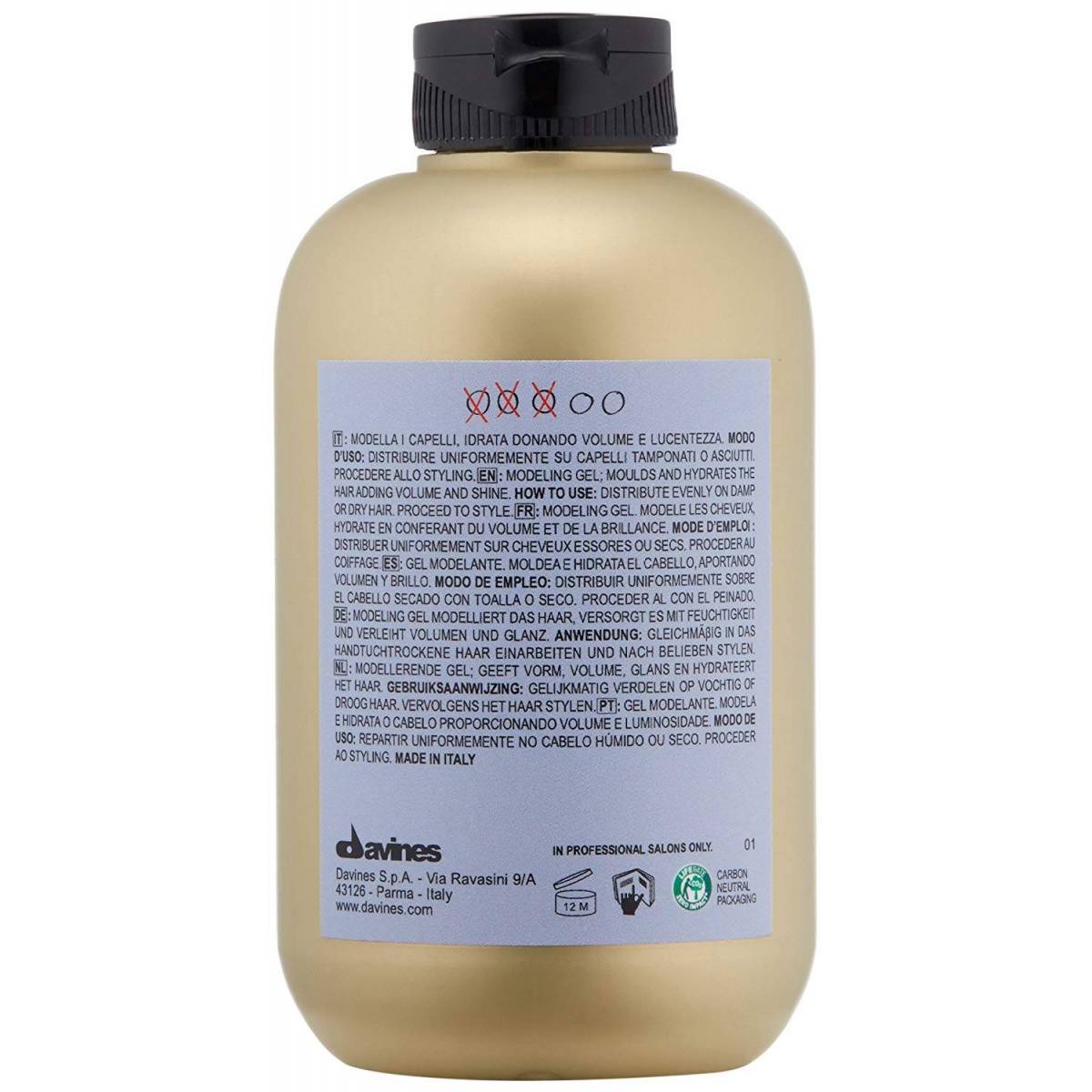 Davines More Inside This Is A Medium Hold Modeling Gel (For Full Bodied, Wet Looks) 250ml