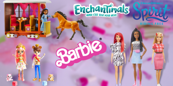 Destockage poupées Barbie, Spirit et Enchantimals de Mattel chez MaxxiDiscount !